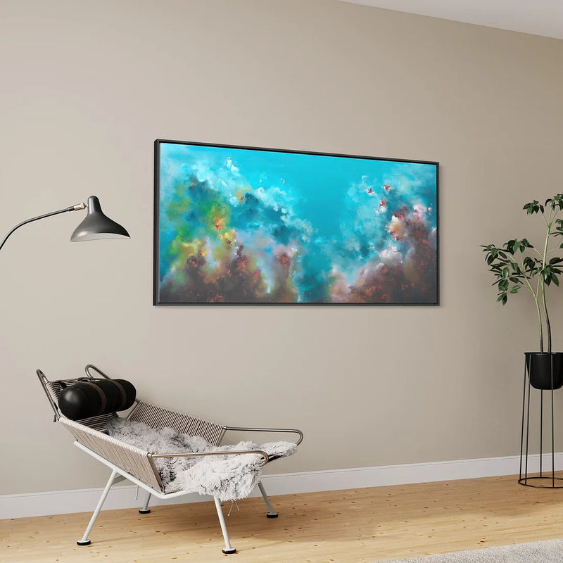 Blue wall art 