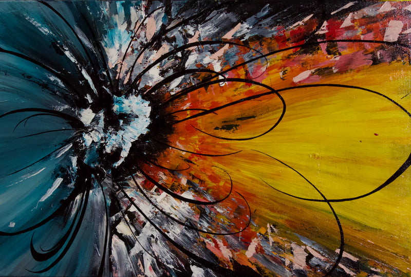 Acrylic painting wall example